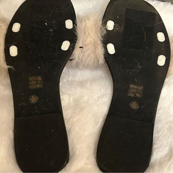 Faux fur Chinese laundry slips size 5 NWOT‎ - Picture 3 of 3